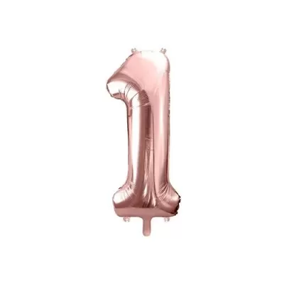 Fóliová číslica - rose gold 1 - 86 cm