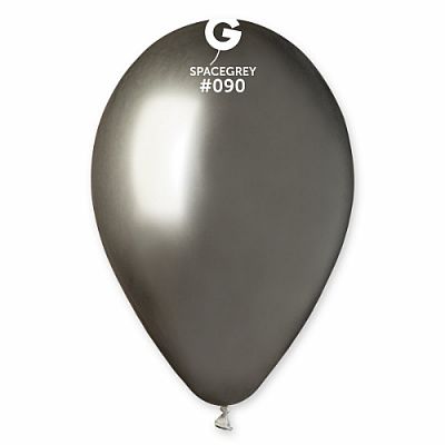 Latexový balónik chrome grafitový 33 cm