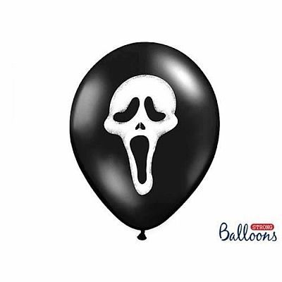Latexový balónik Halloween maska ​​30 cm