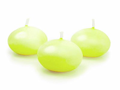Svíčka plovoucí světle zelená 4 cm