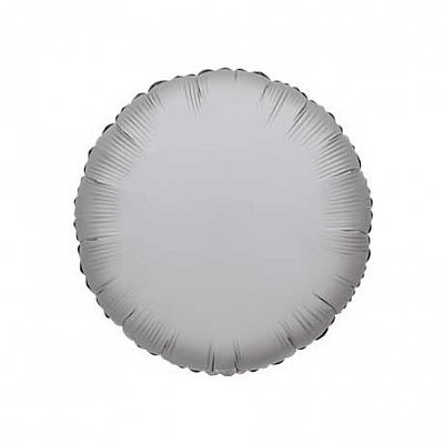 Fóliový balónik kruh strieborný 45 cm