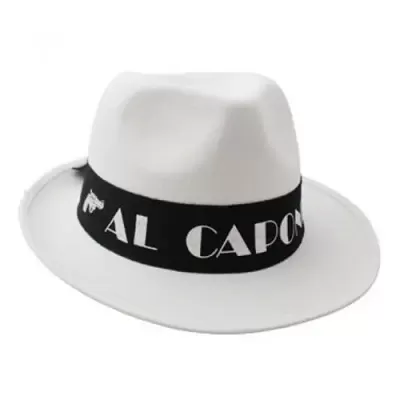 Klobouk Al Capone bílý