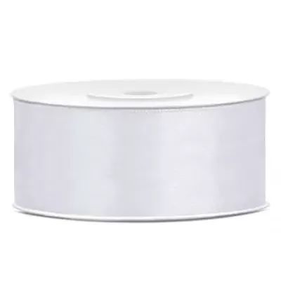 Saténová stuha biela 25 mm x 25 m