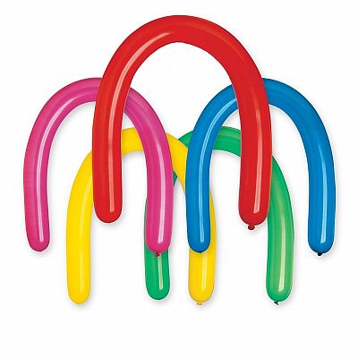 Balónik modelovací veľký (130cm: 8cm) #080 farebný mix (100ks/bal)