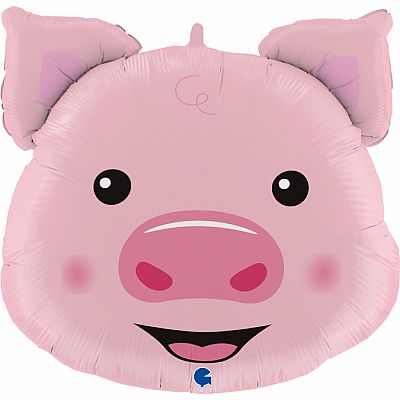 Fóliový balónik - hlava prasiatka 76 cm