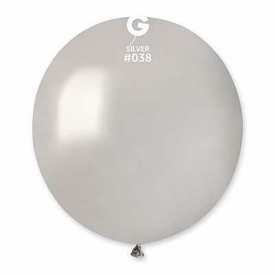 Balónik 48cm/19" #038 strieborný 50 ks