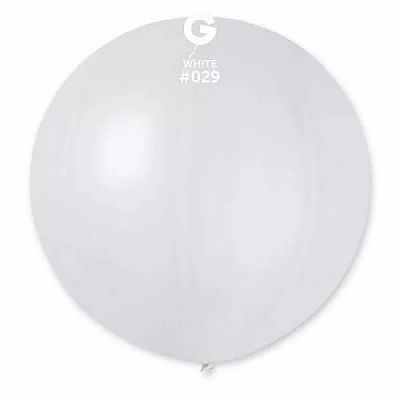 Balónik 80cm/31" #029 metal biela 25 ks
