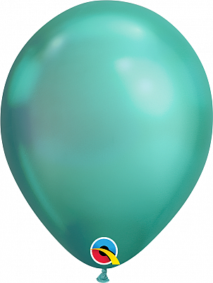 Balónik Qualatex CHROME 18cm - zelený
