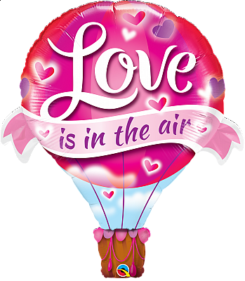 Fóliový balónik Love is in the air - Balón 107 cm
