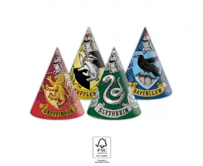 EKO papierové čiapočky Harry Potter - Rokfortské koľaje - 6 ks