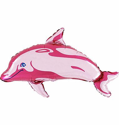 Fóliový balónek MINI Delfín Růžový 35cm