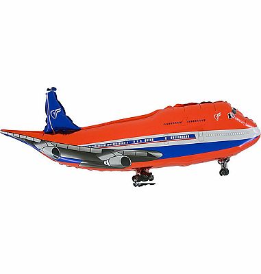 Fóliový balónik MINI Lietadlo Červené 35cm