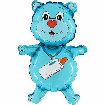 Fóliový balónik MINI Medvieďa Modré 35cm