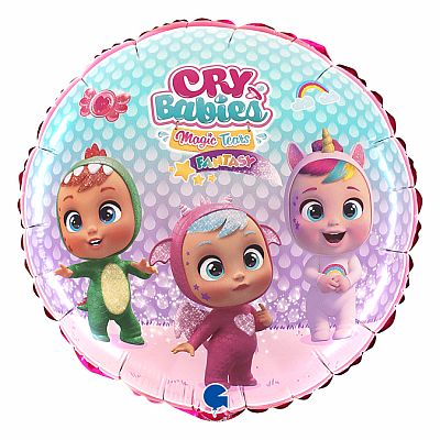 Fóliový balónik - Cry Babies kruh 46cm