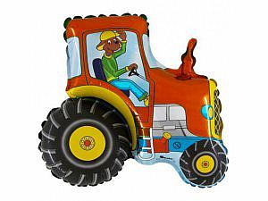 Fóliový balónik MINI Traktor Červený 35cm