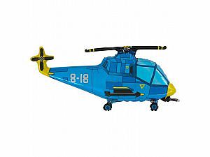 Fóliový balónik MINI Vrtuľník Modrý 35cm