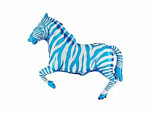 Fóliový balónik MINI Zebra Modrá 35cm