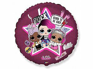 Fóliový balónik Kruh - LOL STAR 46cm