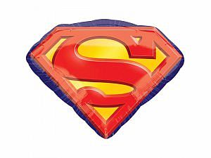Fóliový balónik odznak Superman 66 cm