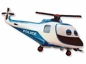 Fóliový balónik Helikoptéra Policajný 57cm x 96cm