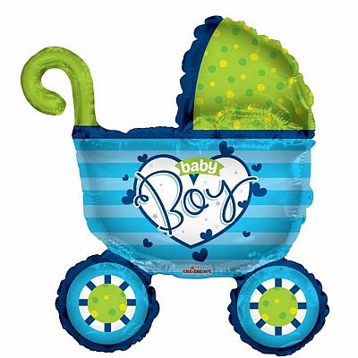 Fóliový balónik Kočík BABY BOY 91 cm