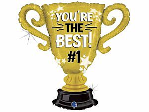 Fóliový balónik Pohár - Youre The Best 84cm