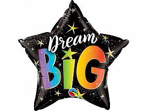 Fóliový balónik Hviezda Dream Big 45cm