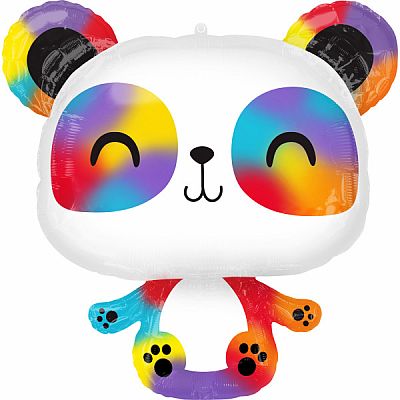 Fóliový balónik žiarivý - Panda 60 x 60 cm
