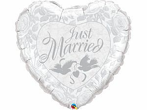 Fóliový balónik Just Married 91cm