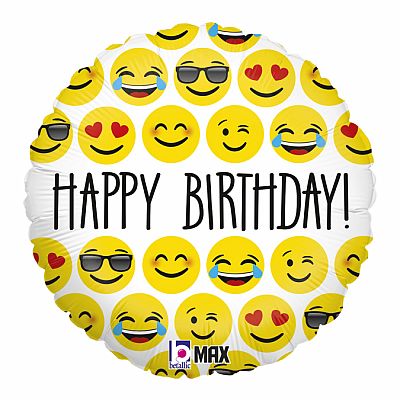 Fóliový balónik Emoji HB Kruh 46cm