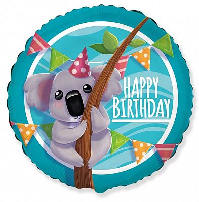 Fóliový balónik Kruh - Koala HB 45cm