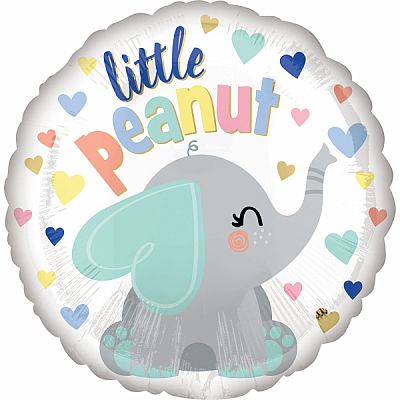 Fóliový balónik Kruh - Sloník Little Peanut 43cm