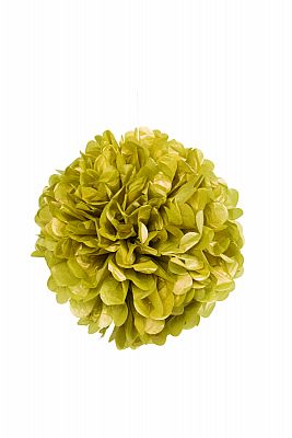 Dekorační závěsný pom pom zlatý, 40cm