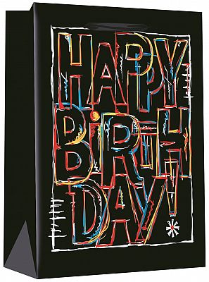 Dárková taška S - Happy Birthday