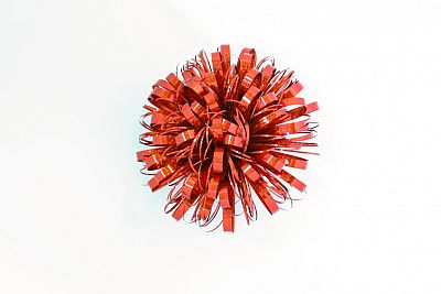 Rozeta Bustle H 11cm červená