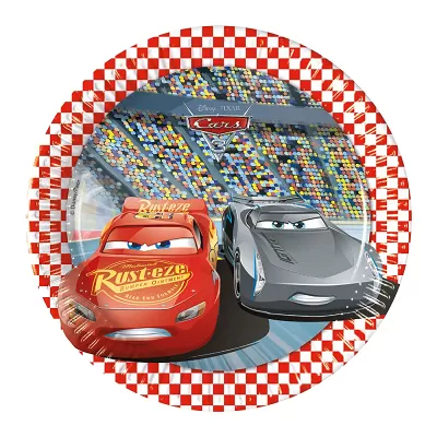 EKO papírové talíře - Cars - Auta 3 20cm/8ks