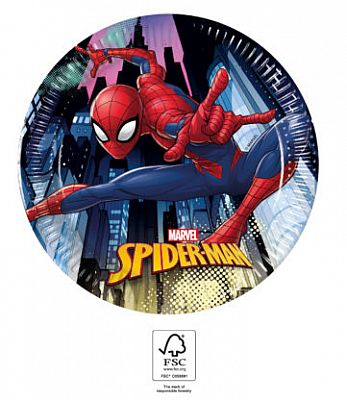 EKO papírové talíře - Spiderman 20cm/8ks