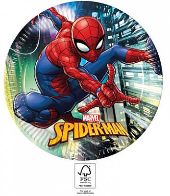 EKO papírové talíře - Spiderman 23cm/8ks