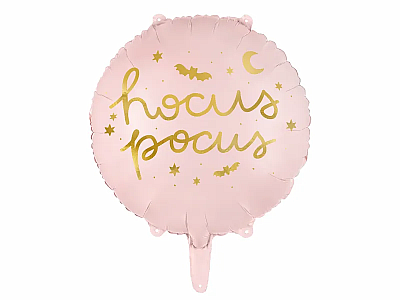 Fóliový balónik Halloween - Hocus Pocus - ružový 43 cm