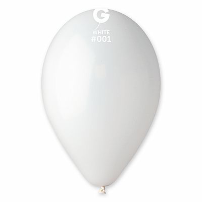 Balónek 30cm/12" #001 bílý 100 ks