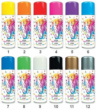 Barevný lak na vlasy smývatelný 125 ml - zelený