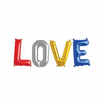 !VÝPRODEJ! Balónkový nápis - Love
