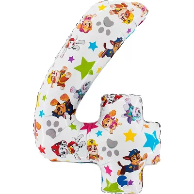 Fóliová číslica 4 - Tlapková patrola 66cm