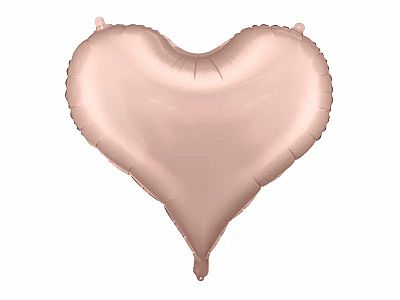 Fóliový balónik srdca rose gold 75 x 64,5 cm