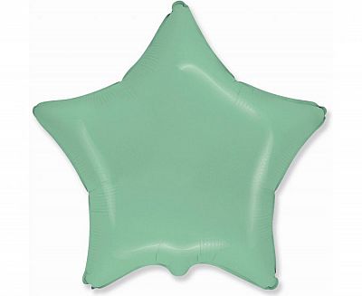 Foliový balonek hvězda macaron mint 45 cm - Nebalený