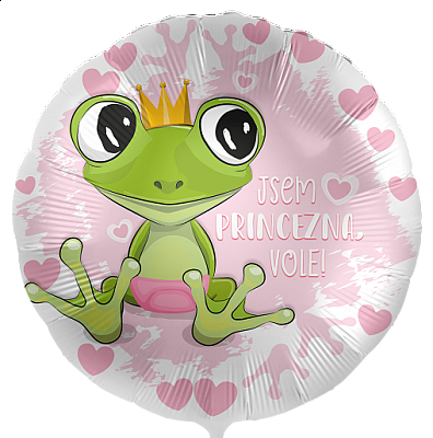 Fóliový balónek Jsem Princezna vole CZ - 43cm