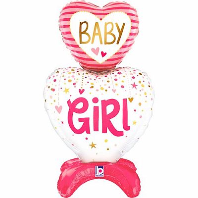 Fóliový balónek samostojící Baby Girl 71cm 