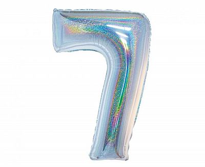 Foliová číslice - Holografická 7 - 76 cm