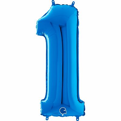 Číslice 1 modrá (66cm,26")