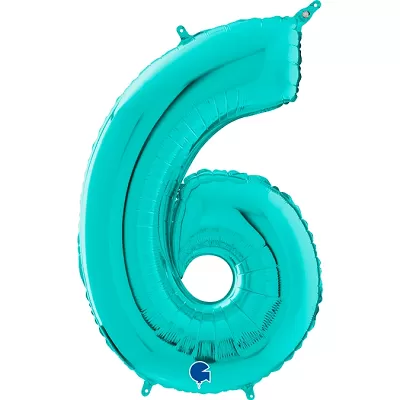 Číslice 6 modrá TIFFANY (66cm,26")